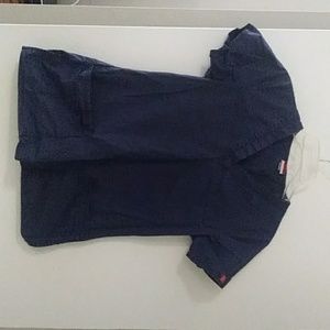 Navy blue scrub shirt